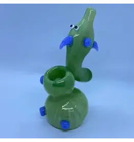 Smokerz Glass SMKZ    7" Dolphin Design Medium Bubbler       S099