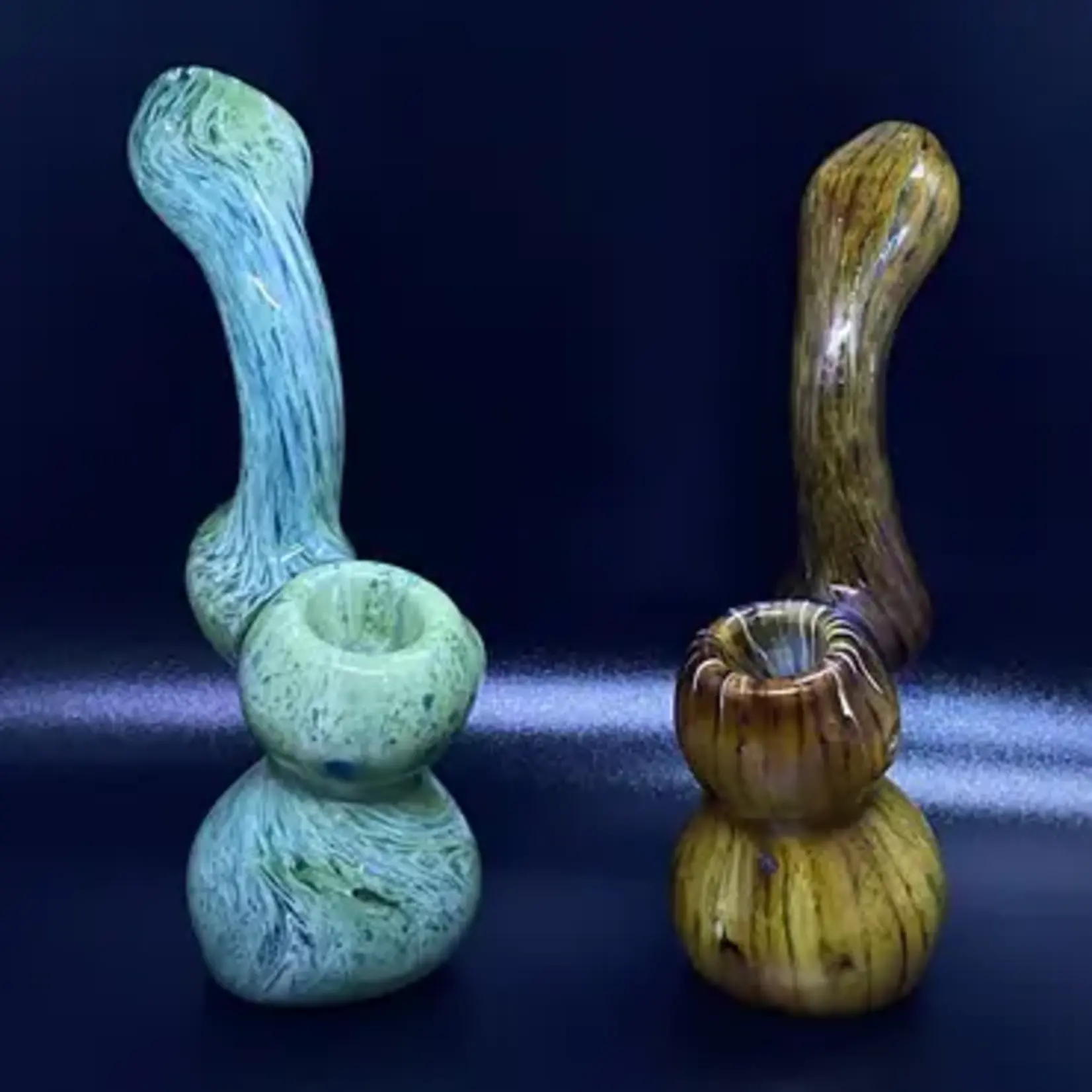 Smokerz Glass SMKZ  6" Assorted Milky Tube Medium Bubbler   B119