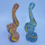 Smokerz Glass SMKZ       4" X-Mini Color Line Frit Bubbler     PR09