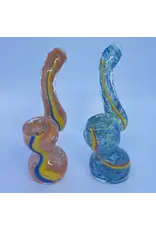 Smokerz Glass SMKZ       4" X-Mini Color Line Frit Bubbler     PR09