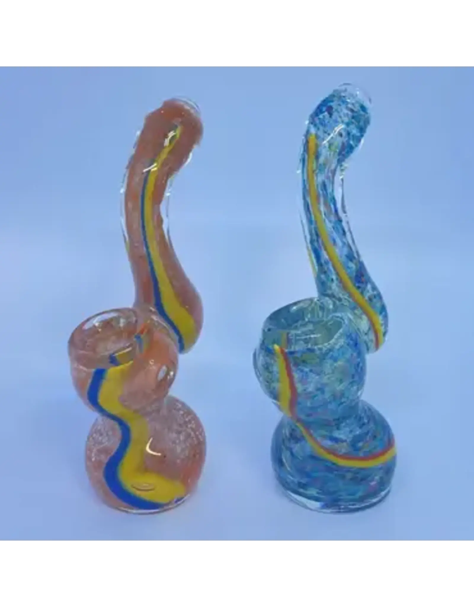 Smokerz Glass SMKZ       4" X-Mini Color Line Frit Bubbler     PR09