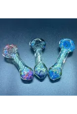 Smokerz Glass SMKZ      4" Frit Head Mouth Spiral Line       R106