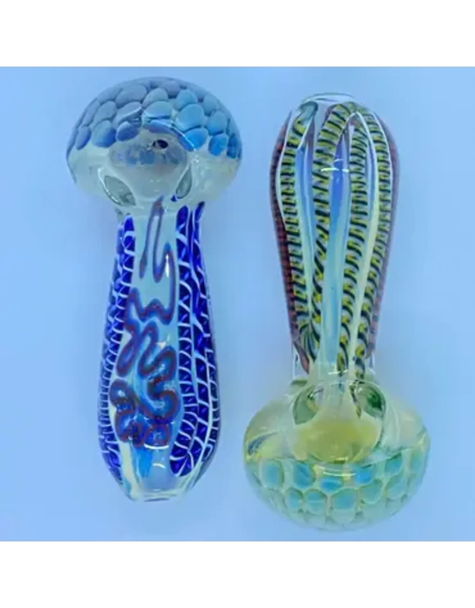 Smokerz Glass SMKZ       4" Heavy Net Slyme Lines HoneyComb Head       C172