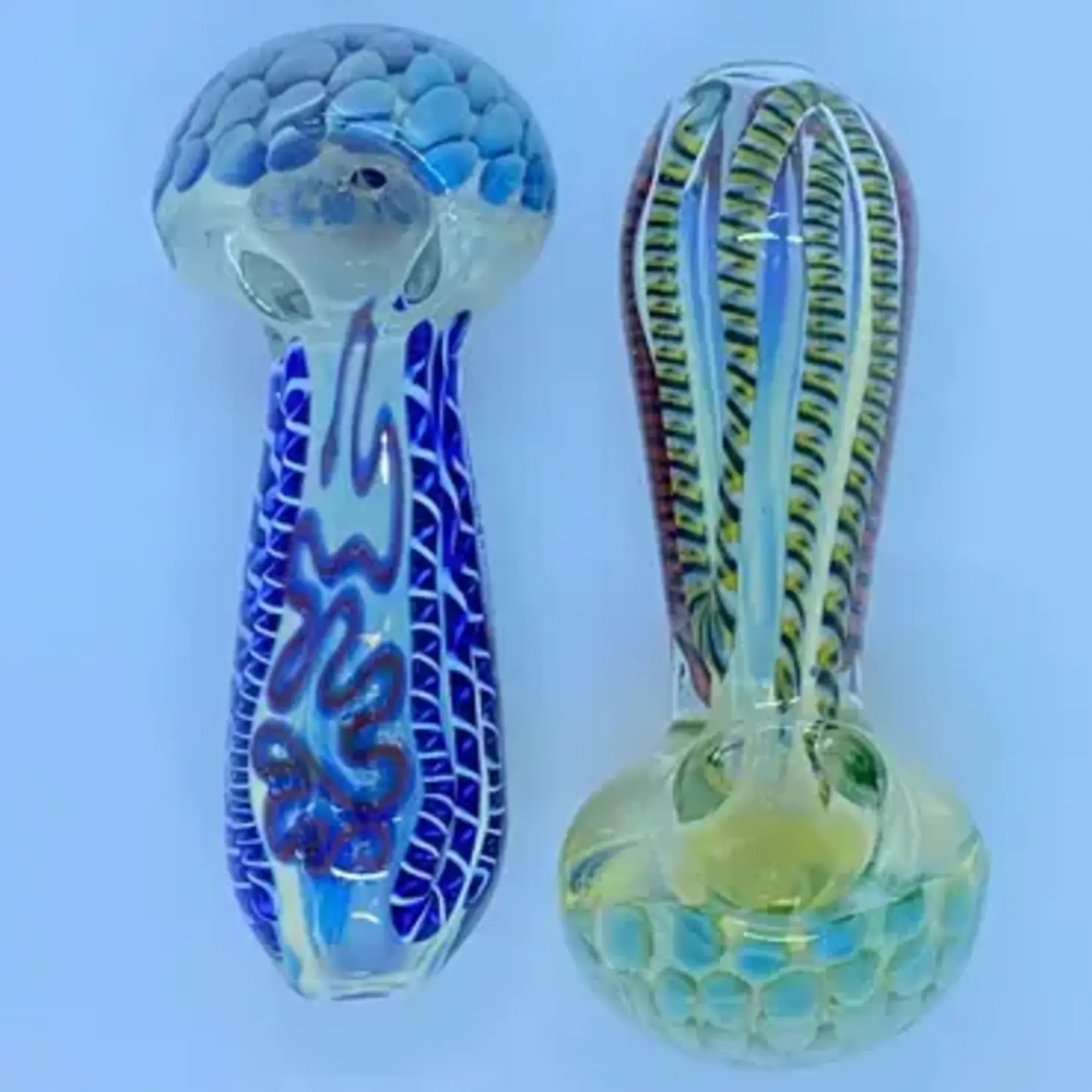 Smokerz Glass SMKZ       4" Heavy Net Slyme Lines HoneyComb Head       C172