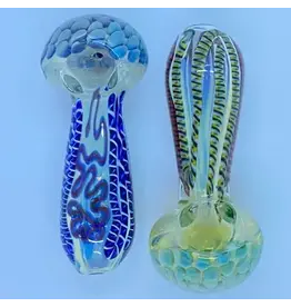 Smokerz Glass SMKZ       4" Heavy Net Slyme Lines HoneyComb Head       C172