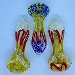 Smokerz Glass SMKZ                      4" Slim Net Color Lines            C132