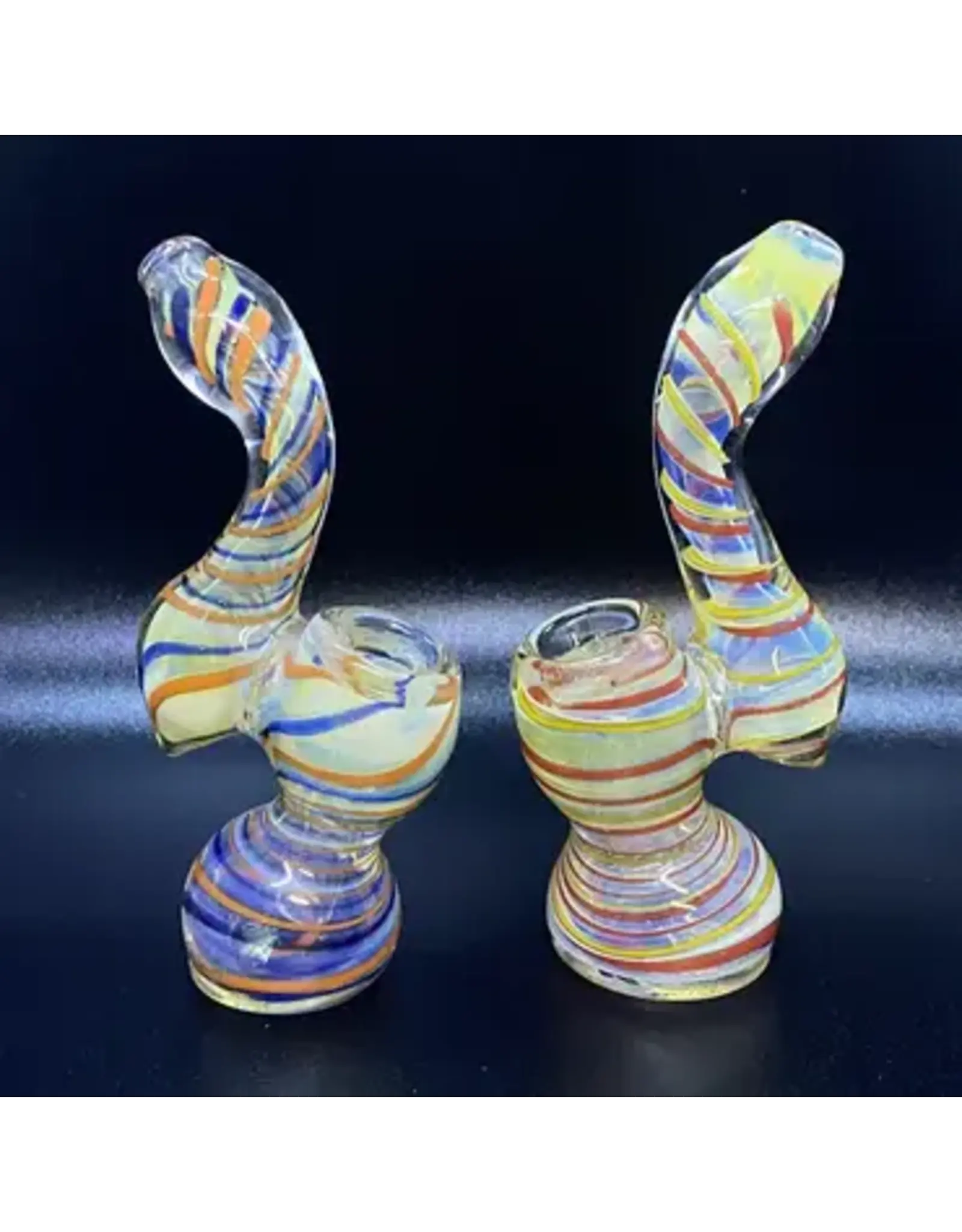 Smokerz Glass SMKZ         4" Spiral Color X Mini Bubbler    NP63