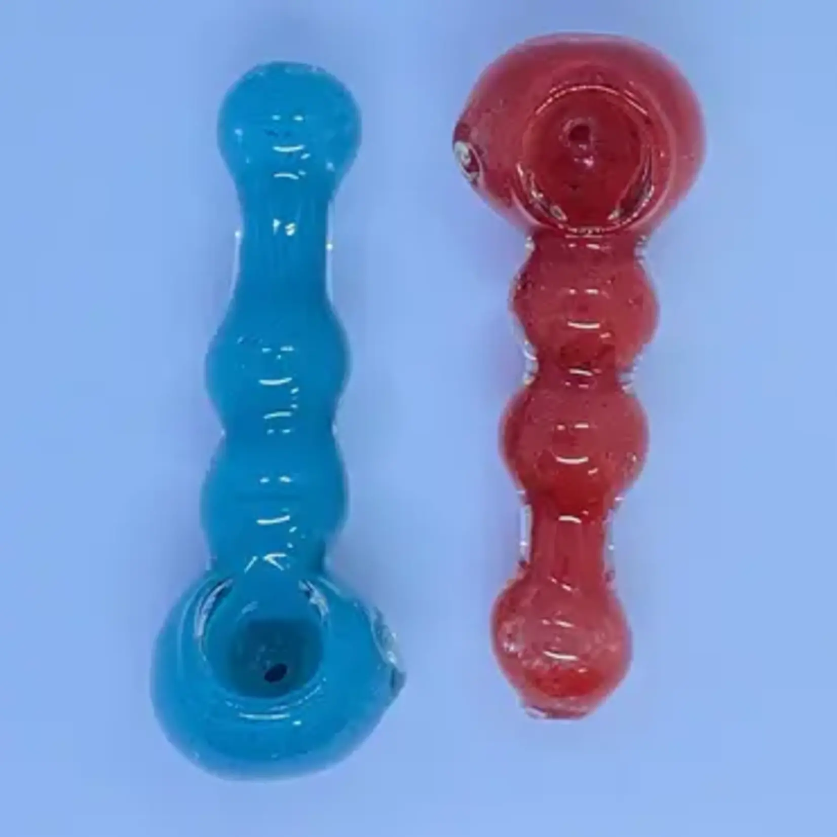 Smokerz Glass SMKZ          4" Slim Round Ball Stem Design Frit Color     R132