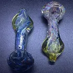 Smokerz Glass SMKZ             4" Twist Mouth Frit Art        R105