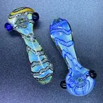 Smokerz Glass SMKZ                       4" Twist Net Silver Fume        S076