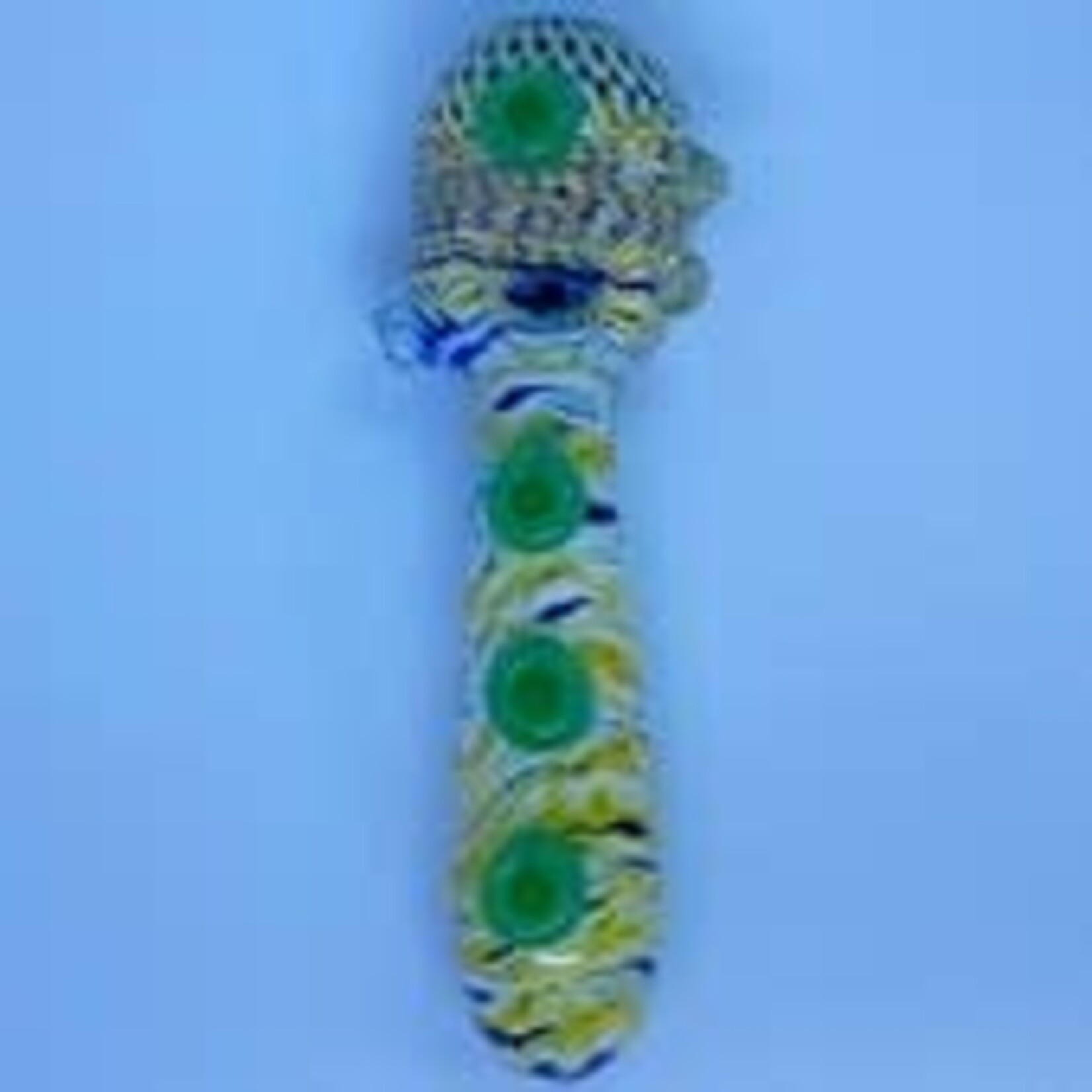Smokerz Glass 5" Double Tube Wave Button