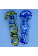 Smokerz Glass SMKZ     5" Double Tube Wave Rim Ball      B140