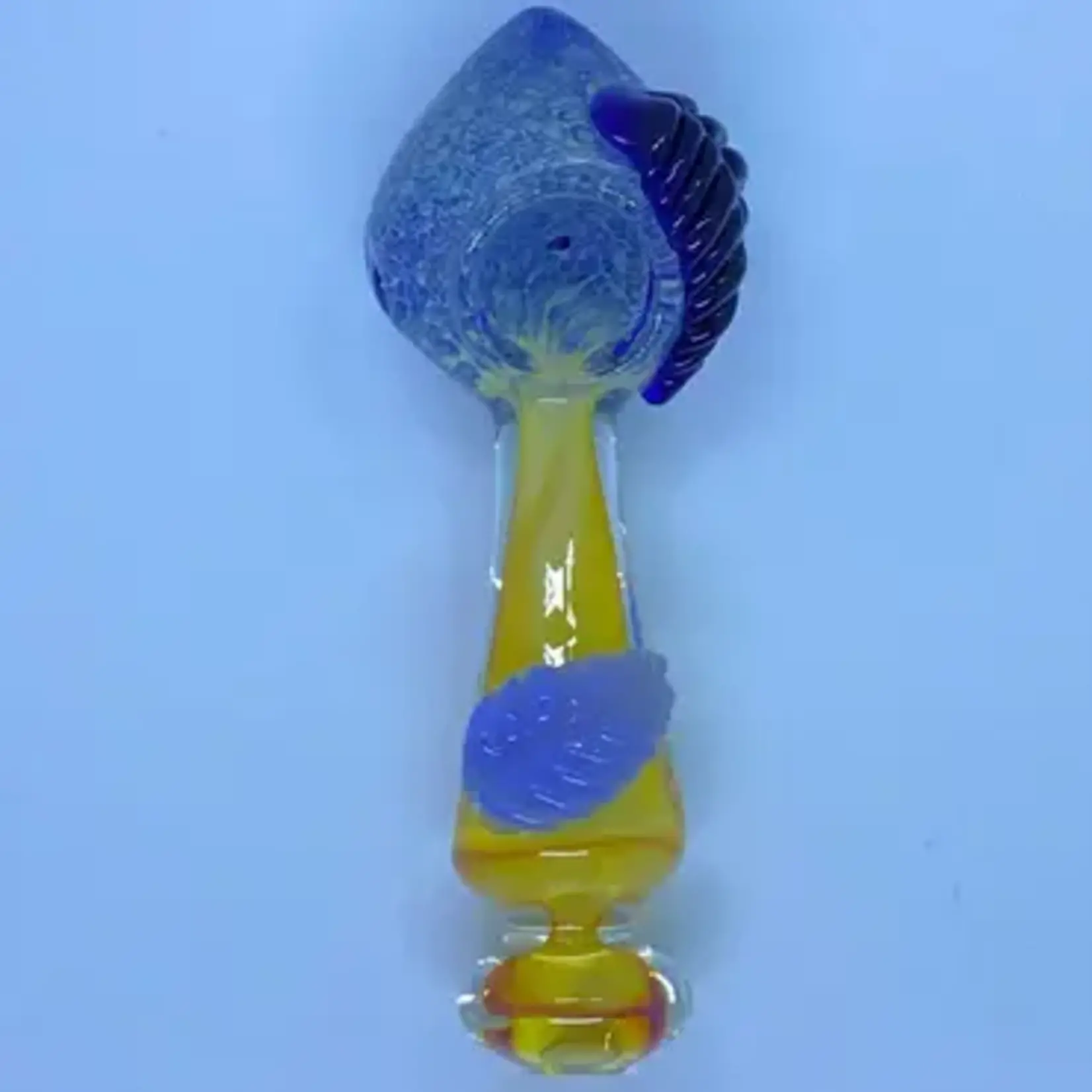 Smokerz Glass SMKZ       5" Frit Head Leaf Head Belly          S098