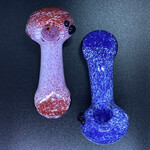 Smokerz Glass SMKZ      5" White and Color Frit Flat Mouth     Y213