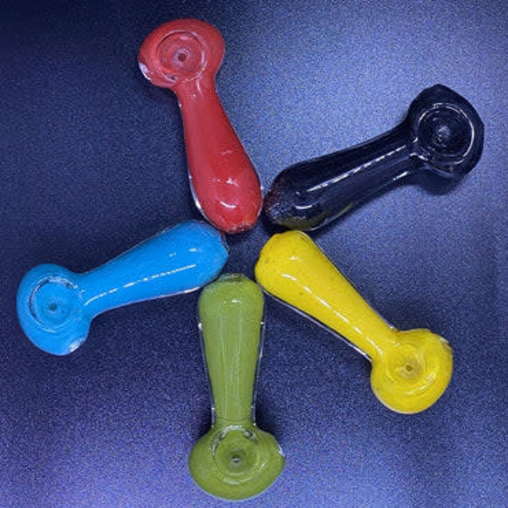Smokerz Glass SMKZ                            3" Assorted Color Spoon                  R129