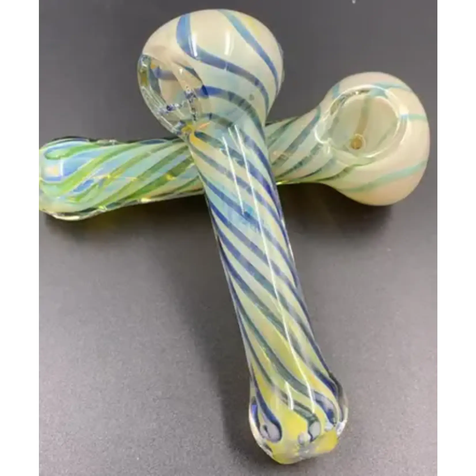 Smokerz Glass SMKZ              4" Spiral Lines Spoon       B178