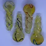 Smokerz Glass SMKZ        3" Twist Belly Fume & Color Line         C107