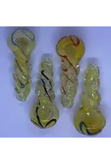 Smokerz Glass SMKZ        3" Twist Belly Fume & Color Line         C107