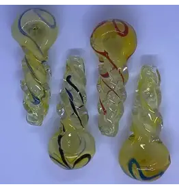 Smokerz Glass SMKZ        3" Twist Belly Fume & Color Line         C107
