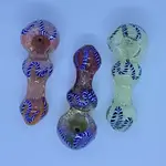 Smokerz Glass SMKZ              3.5" Ball Design Zig Lines                 R131