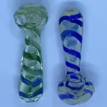 Smokerz Glass SMKZ               4" Cream Color Lines       Y222