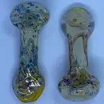 Smokerz Glass SMKZ             4" Fumed Light Frit Flat Mouth    B115