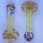 Smokerz Glass SMKZ        3.5" Fumed Ribbon Head Confetti Mouth           C150