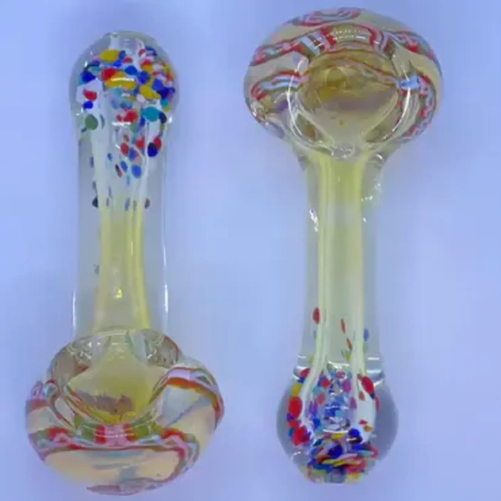 Smokerz Glass SMKZ        3.5" Fumed Ribbon Head Confetti Mouth           C150