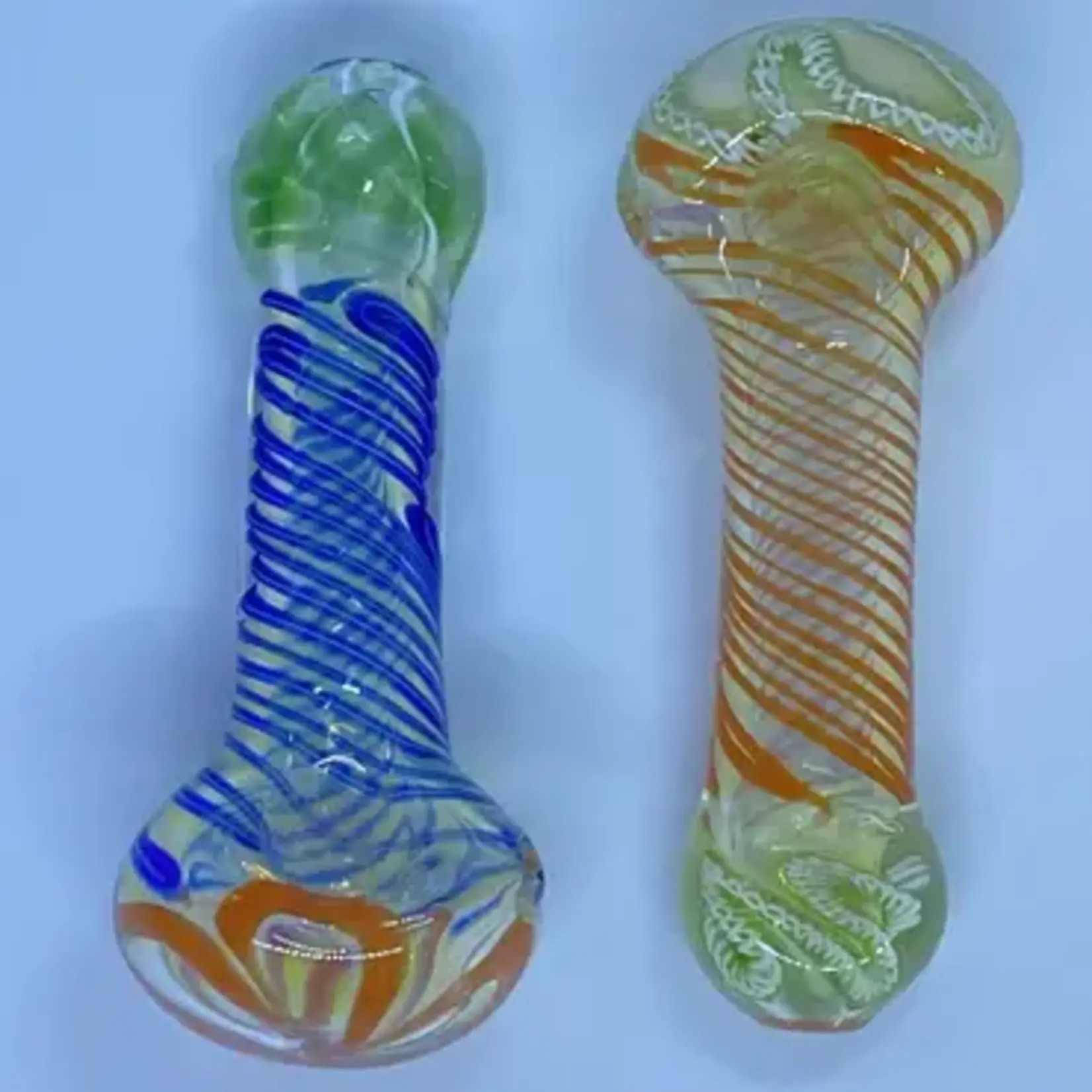 Smokerz Glass 3.5" Heavy Swirl Color Lines