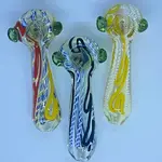Smokerz Glass 3.5" Slyme Color Line & Net