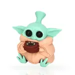 Smokerz Glass Silicone Baby Yoda Water Pipe