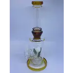 Smokerz Glass SMKZ        11.5" Fancy Rose Perc Water Pipe        WP36