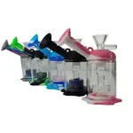 Smokerz Glass SMKZ                          4 inch Glass Shower Perc Silicon Water Pipe               WP56