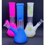 Smokerz Glass 8" Single Perc Assorted Color Water Pipe