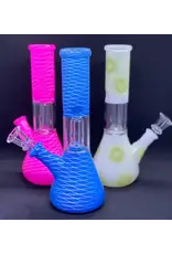Smokerz Glass 8" Single Perc Assorted Color Water Pipe