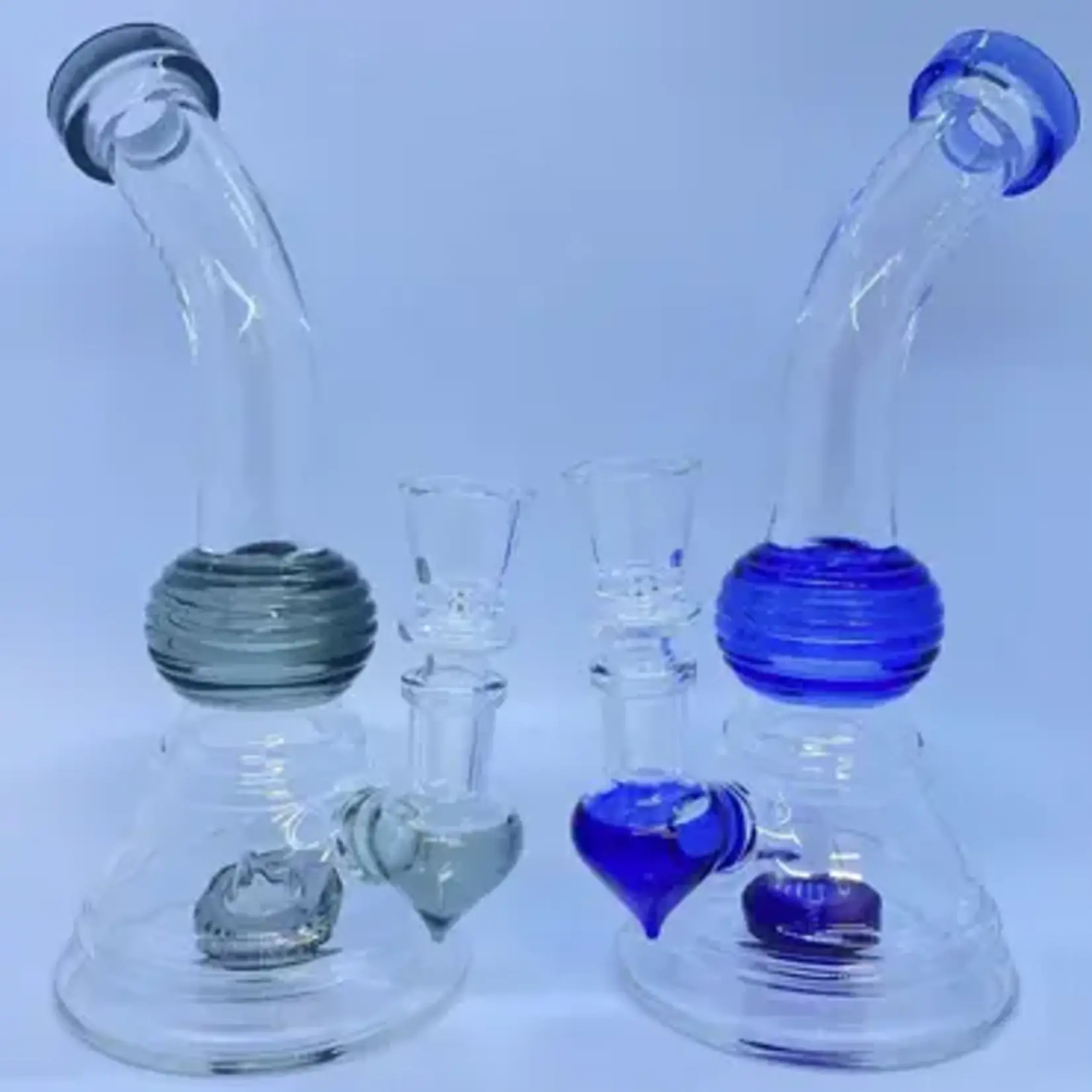 Smokerz Glass SMKZ          8.5" Groove Design Tire Perc Water Pipe           WP79