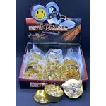 Smokerz Glass Gold Bedazzled 3 Part Grinder