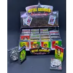 Smokerz Glass SMKZ Playing Card Design 2 Part Grinder