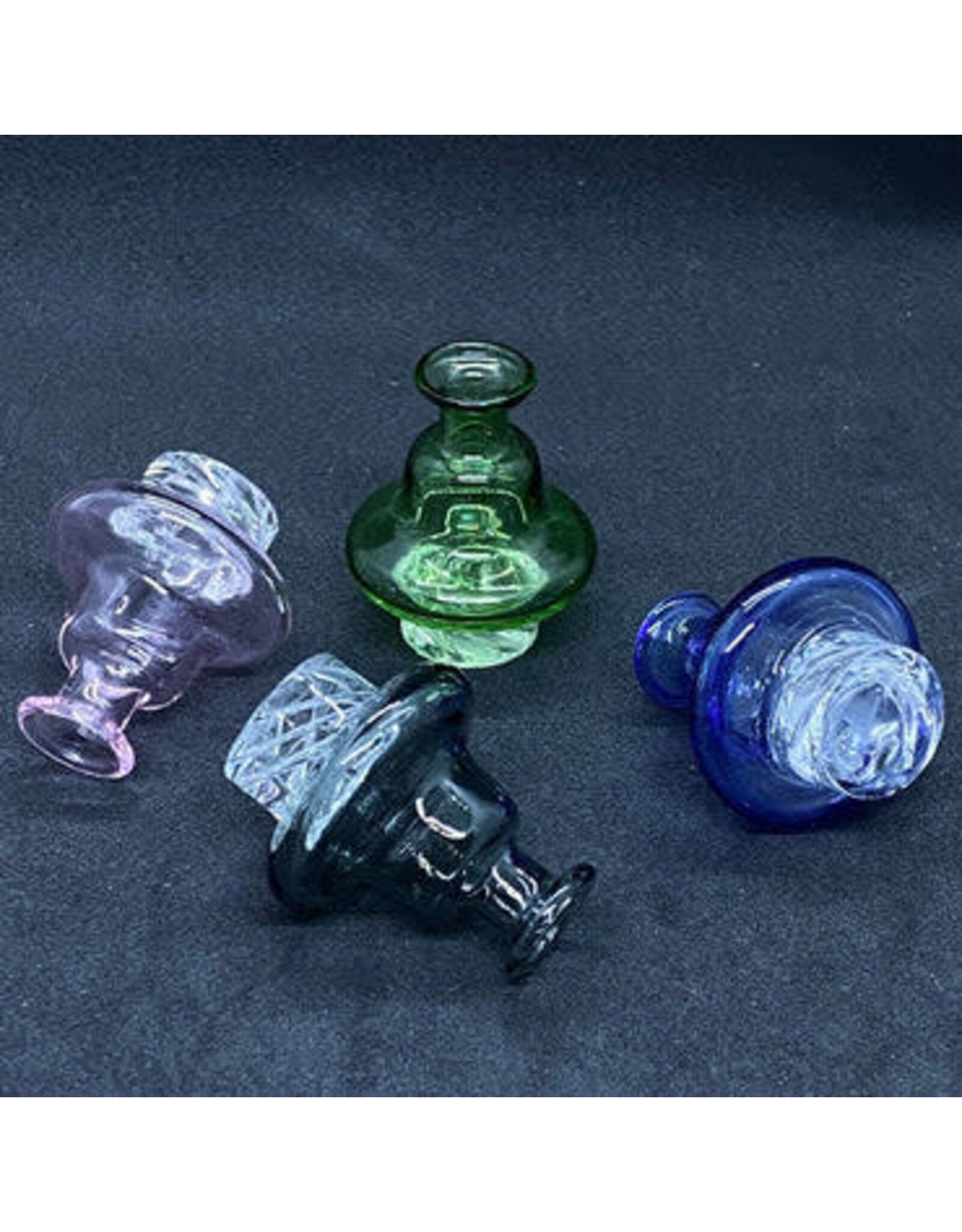 Smokerz Glass SMKZ                    Color Tube Diamond Cut Carb Caps                AC16
