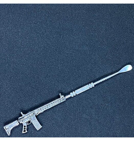 Smokerz Glass Assault Rifle M16 Metal Dab Tool 5"