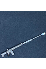Smokerz Glass Assault Rifle M16 Metal Dab Tool 5"