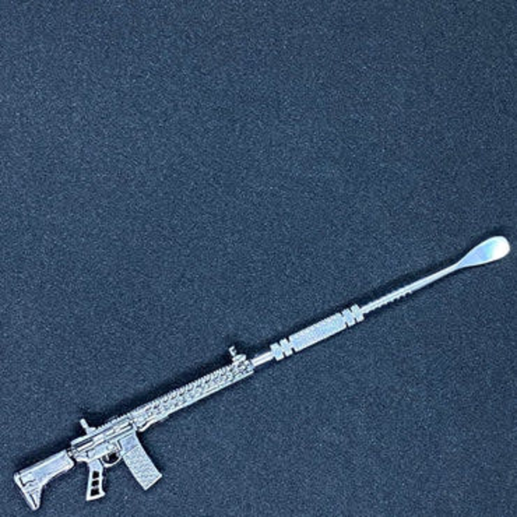 Smokerz Glass Assault Rifle M16 Metal Dab Tool 5"