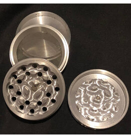 Smokerz Glass Silver Medium Grinder