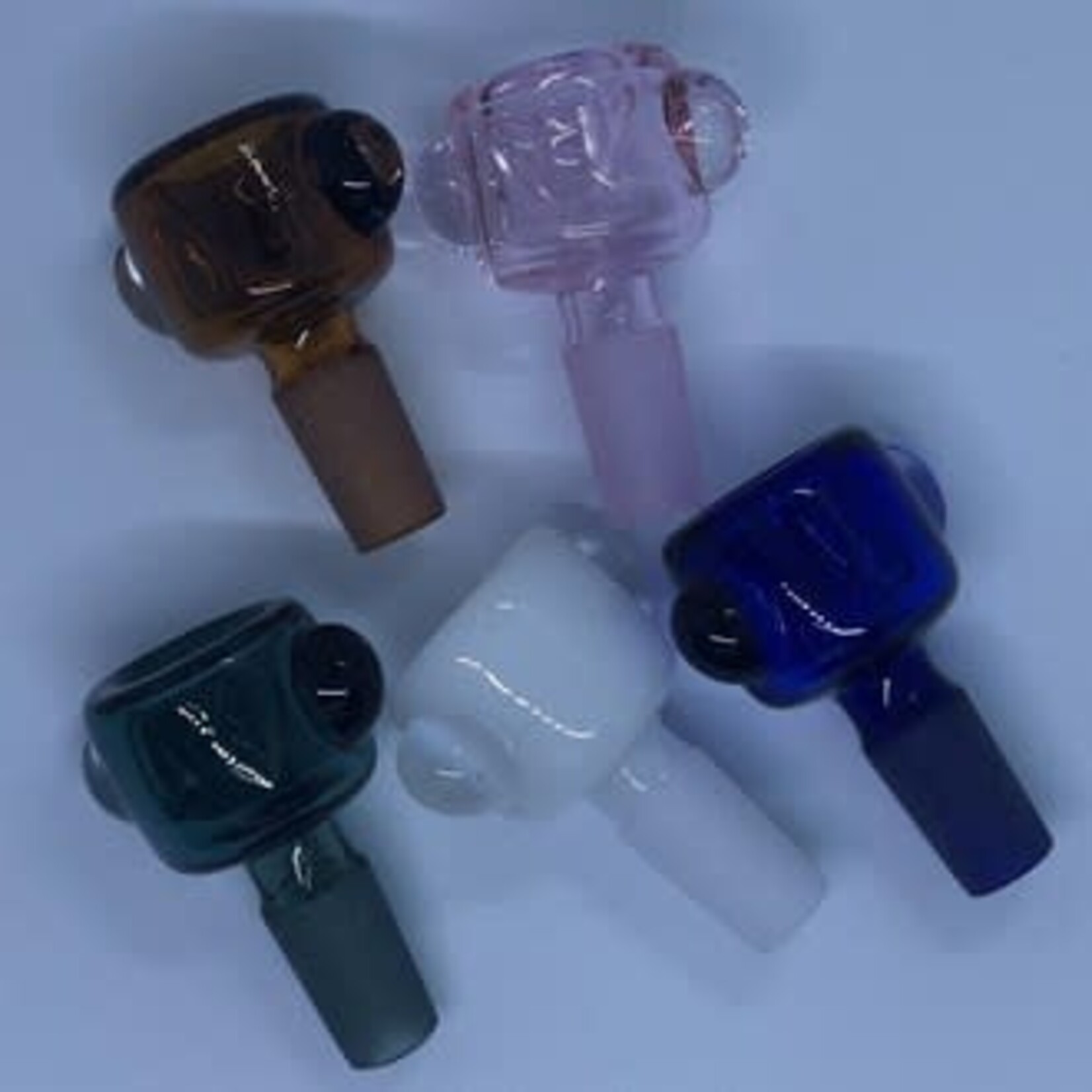 Smokerz Glass SMKZ                           Full Color Tube Premium 14mm Slide Bowl           A008