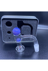 Smokerz Glass SMKZ                        Full Weld 14mm Male Terp Slurper Banger Set with 3 Beads in Tins Case                   Q420