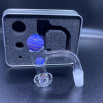 Smokerz Glass Full Weld 14mm Male Terp Slurper Banger Set with 3 Beads in Tins Case