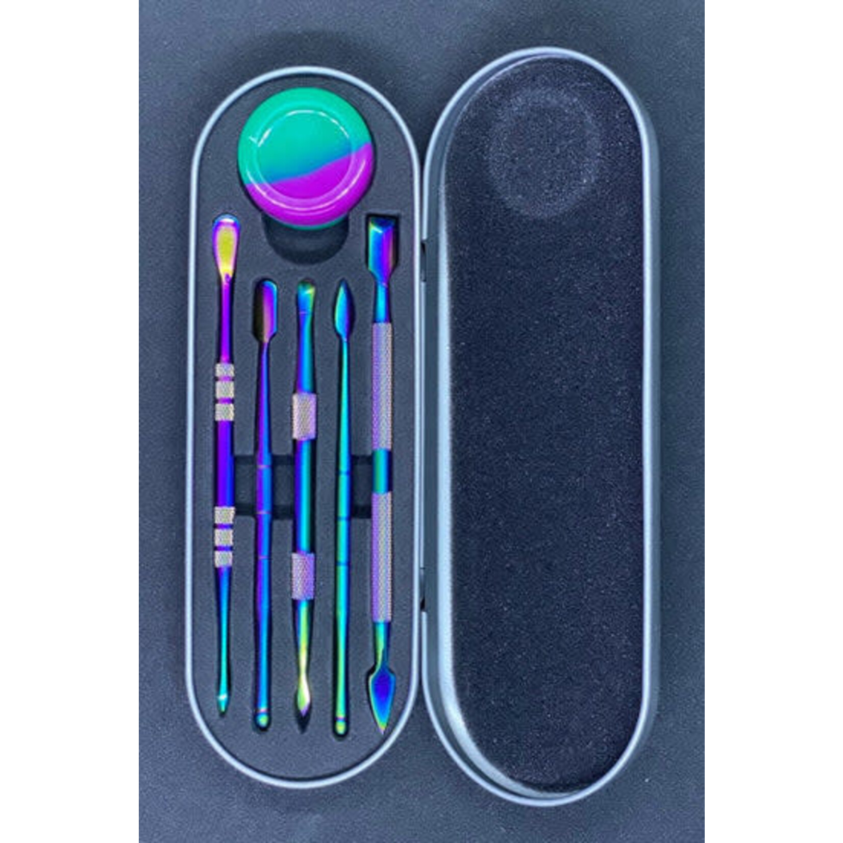 Smokerz Glass SMKZ Rainbow Premium 5 Piece Metal Tool           A802