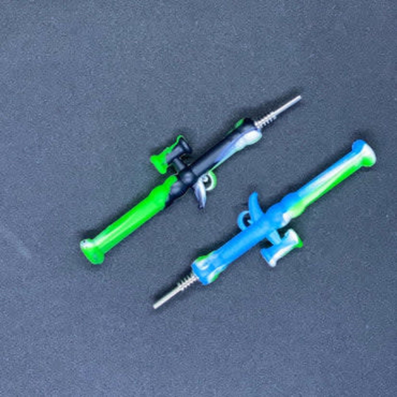Smokerz Glass SMKZ               AK 47 Style Silicone Nectar Collector                NC52
