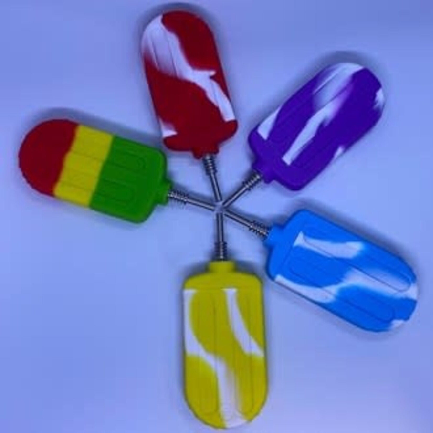 Smokerz Glass SMKZ                   5" Silicone Popsicle Style Honey Straw             NC48