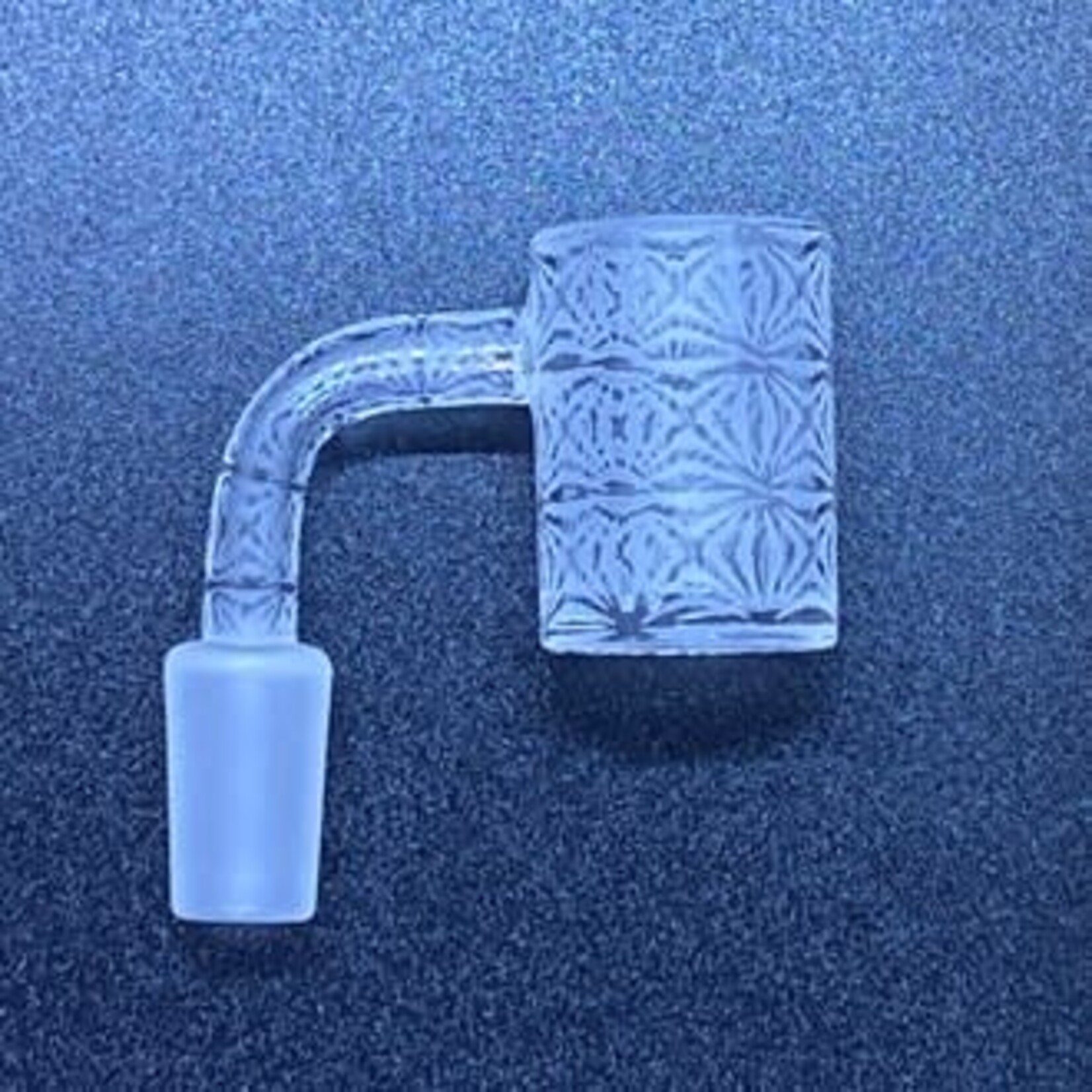 Smokerz Glass SMKZ                 14mm Male Engraved Frosted Banger  Design B                QL02